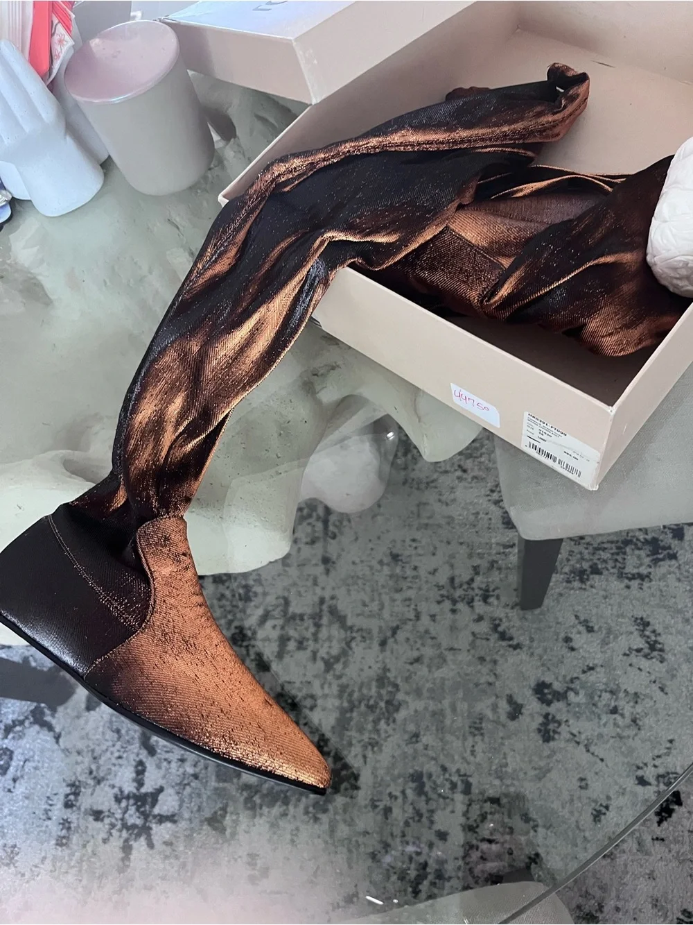 Roberto cavalli boots over knee 36 nwt